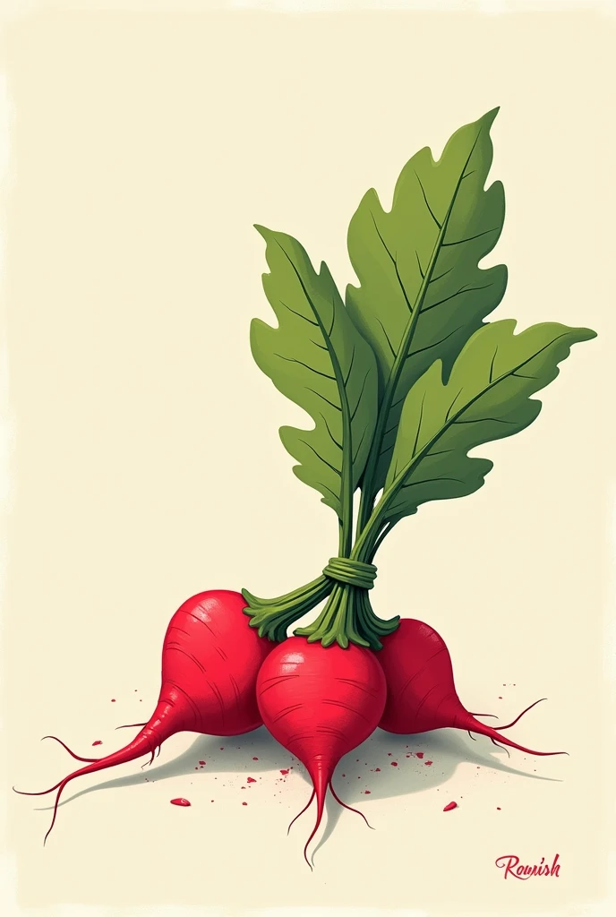 Radishes red, with a peppery bite, for kids poem 