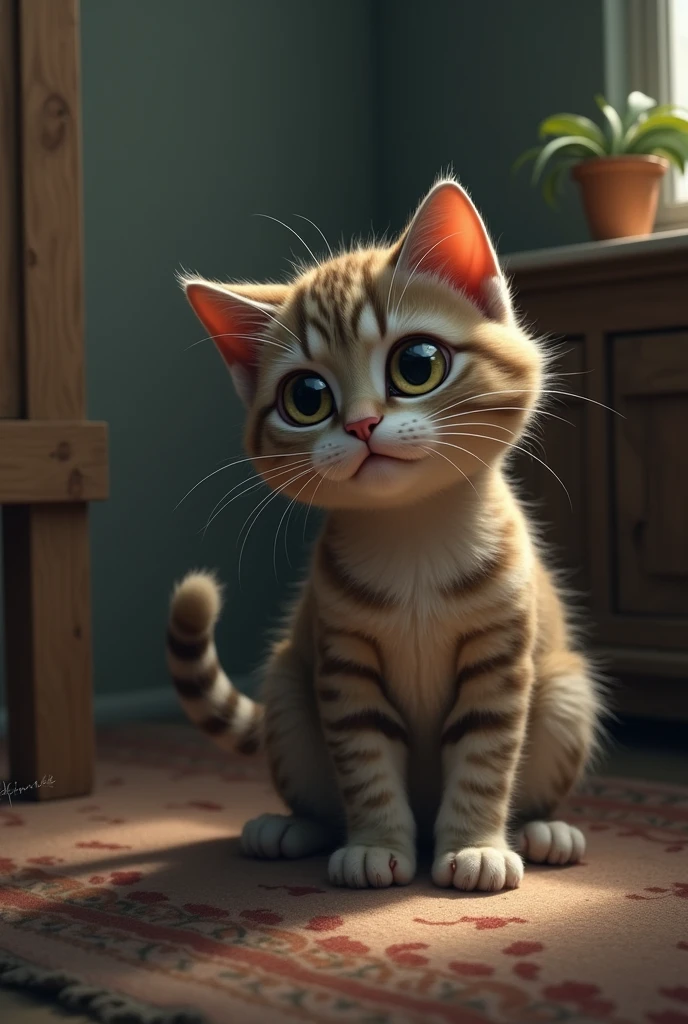 Cat feel something getting wrong
