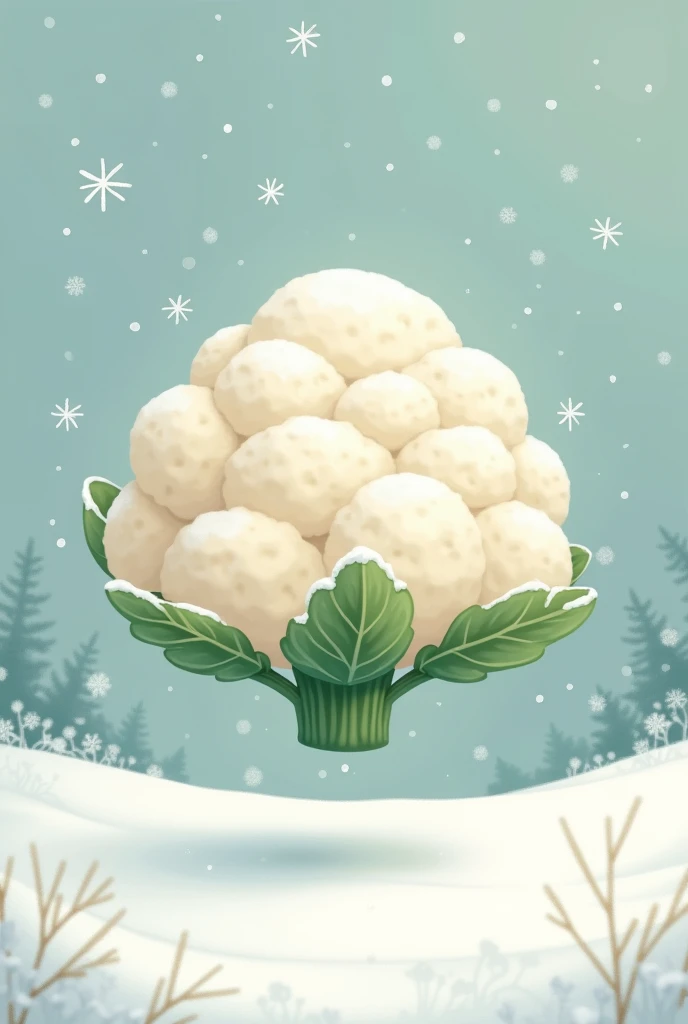 Cauliflower, snowy and light., for kids poem 