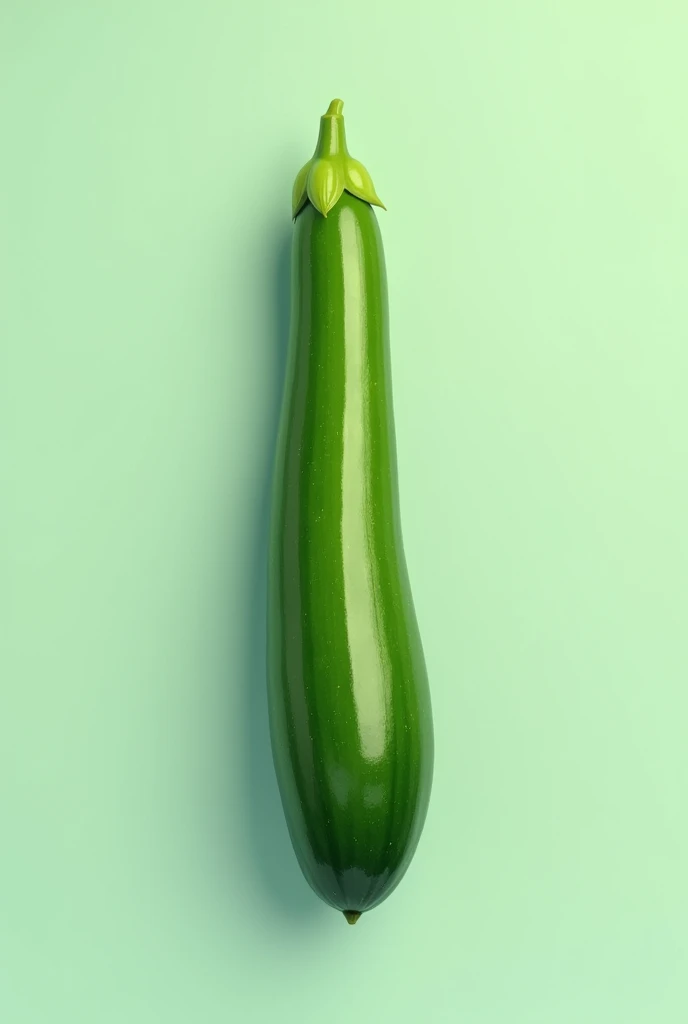 Zucchini long, with a smooth, green skin, for kids poem