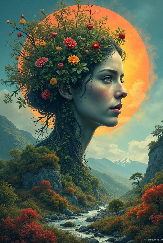 Situation of the mother nature past and present make it a poster