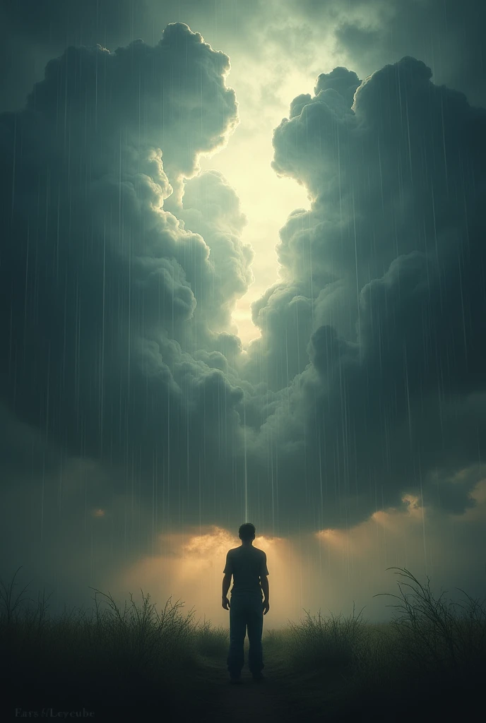 Create a befitting image for “No matter the storm, God is always in control. Trust in His plan, even when it’s hard to see. 🙏✨”