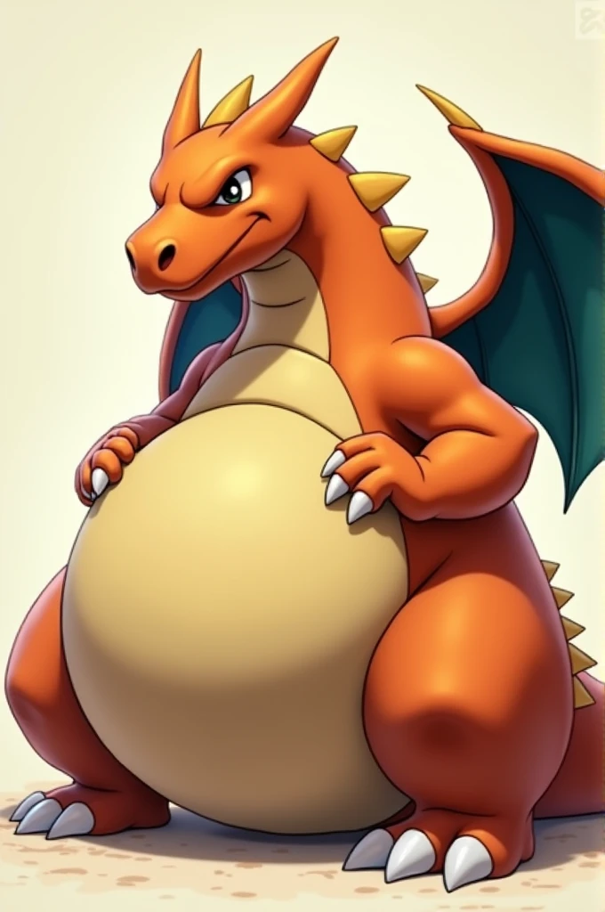 A extremely fat charizard