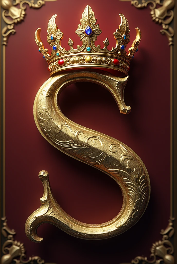 The letter S with a crown on top