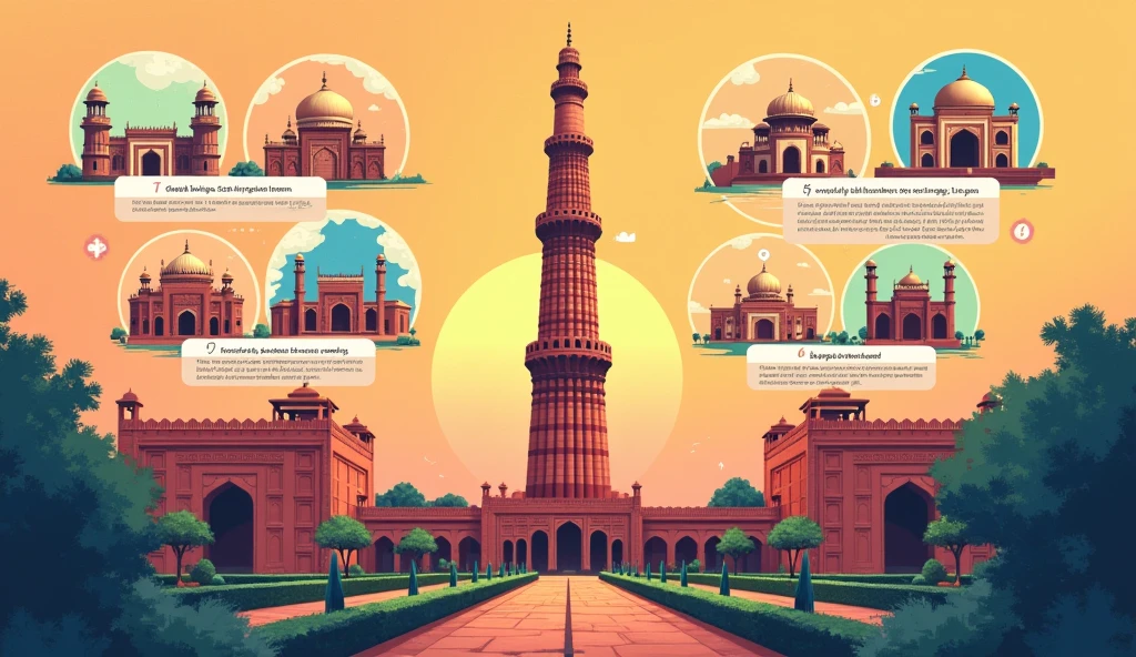 For a YouTube thumbnail idea for "Kutub Minar Mahruli Complex Delhi," you might consider:
Title Overlay: "Explore the Majestic Qutub Minar!"
Visual Elements: A high-resolution image of the Qutub Minar prominently featured in the center. Include smaller images or icons of the surrounding Mahruli complex landmarks in a collage format.
Color Scheme: Use vibrant colors to highlight the Qutub Minar and create a sense of depth, with contrasting text colors for readability.
Additional Details: Include an arrow or marker pointing to notable features of the complex, with a text overlay like "Hidden Gems Revealed!"
This will create an engaging and informative thumbnail that draws viewers in.