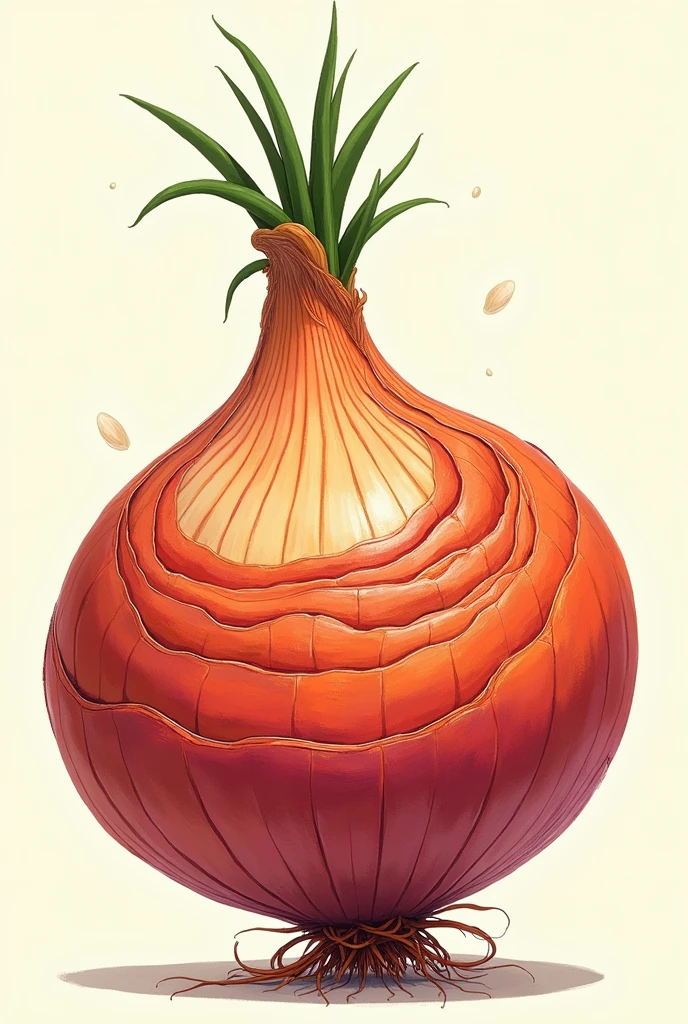 Onions bold, with layers to peel for kids poem 