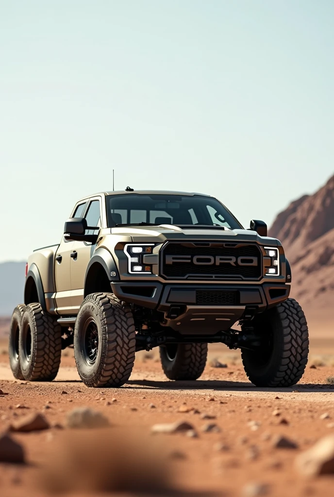 Low 6-wheel pickup truck, lead color