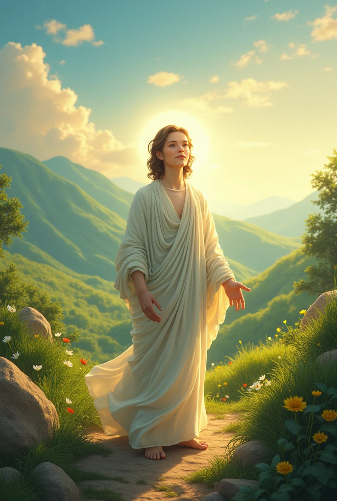 (photorealism:1.2), love, gozo, peace, patience, fe, massiness, temperance, beneignity, goodness