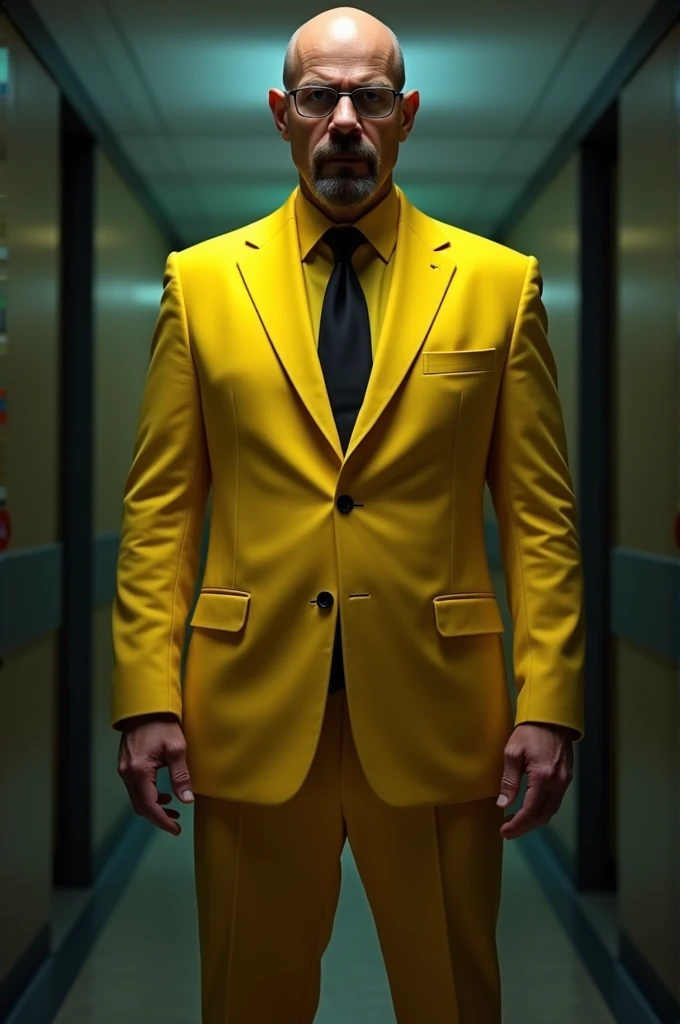I need a yellow suit , as well as those of brakind Bad,but I want him posing facing forward looking seriously