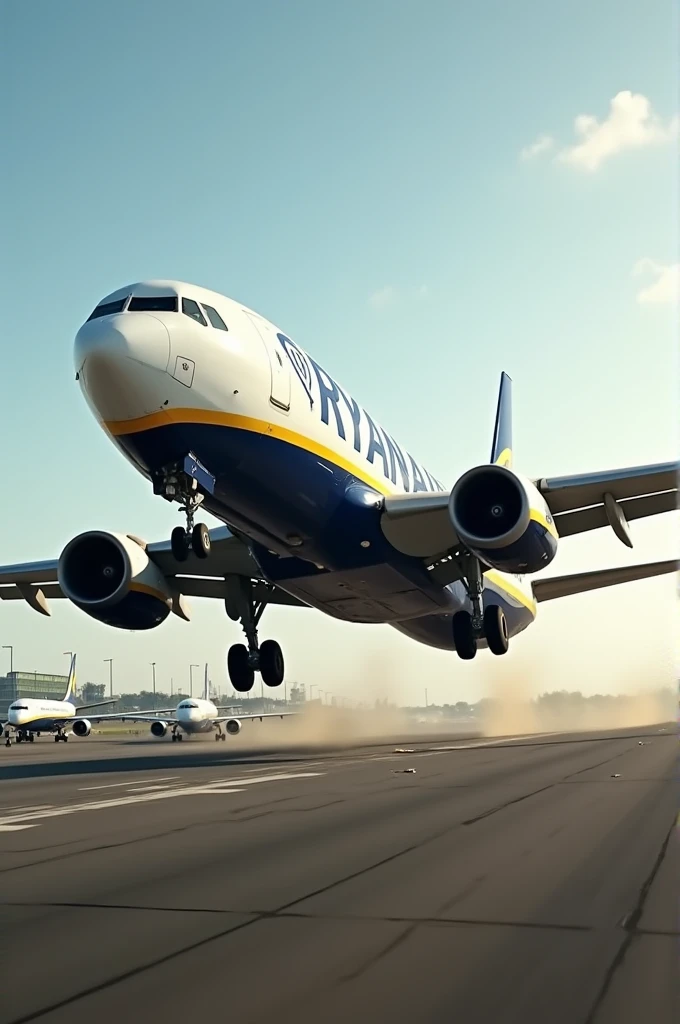 A ryanair lands super duper hard