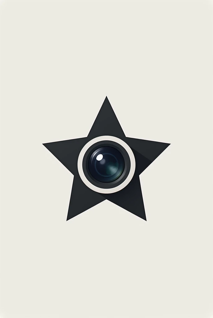 logo of a 5-pointed star with a camera lens in the middle