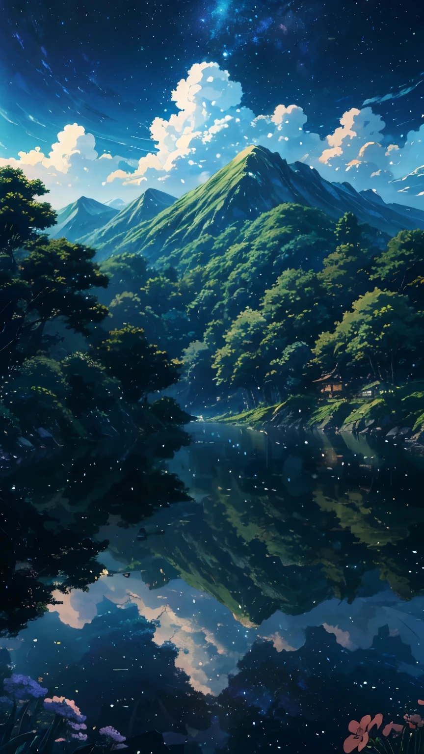 Generate a 4K resolution (400x900) image in the enchanting Studio Ghibli anime style, portraying a quintessential world of sky that no one has seen or imagined, Emphasize the Studio Ghibli aesthetic with soft colors:: illustration --ar 4:9