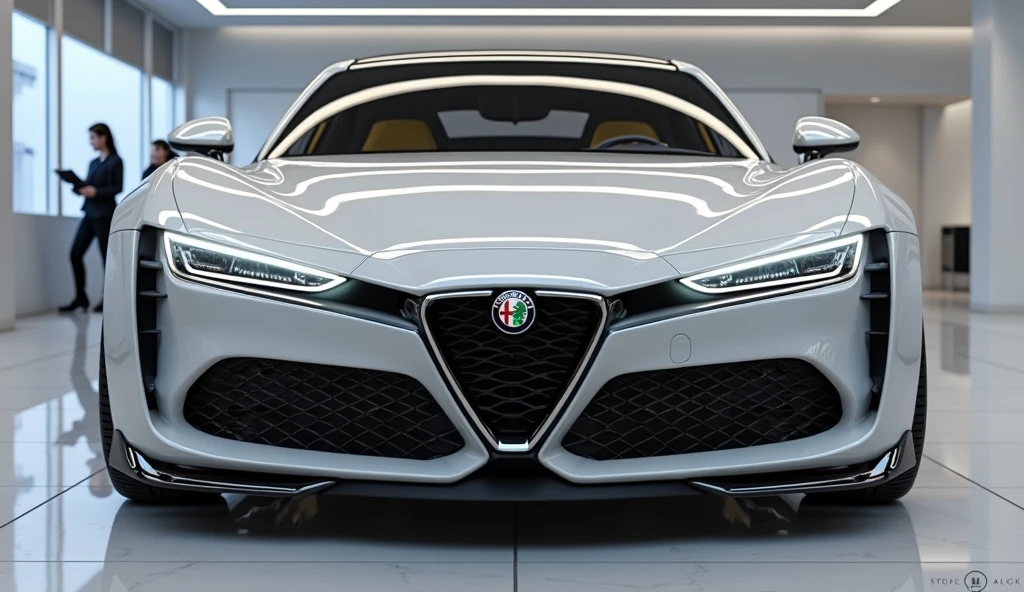 Give me same to same picture same to same showroom Alfa Romeo Alfetta