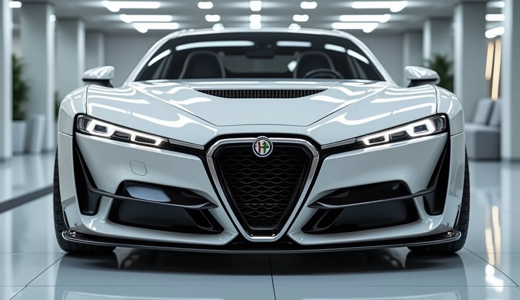 Give me same to same picture same to same showroom Alfa Romeo Alfetta