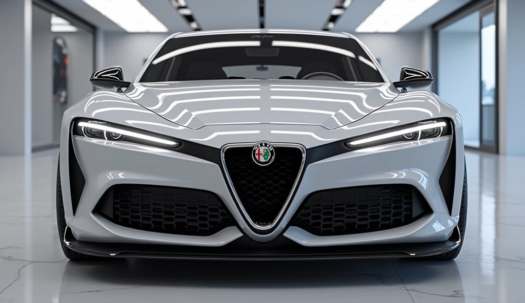 Give me same to same picture same to same showroom Alfa Romeo Alfetta