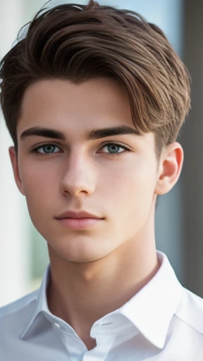  Young man Abergel focus on face 