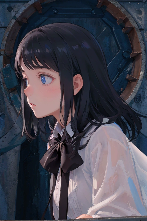 youth Profile seen from below A pounding expression Embarrassed expression