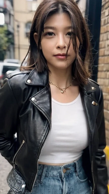 leather jacket、