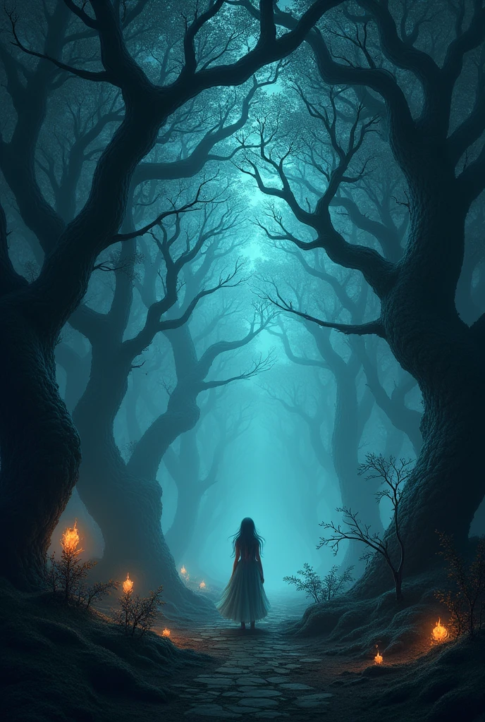 there was an enchanted forest known as the Forest of Shadows