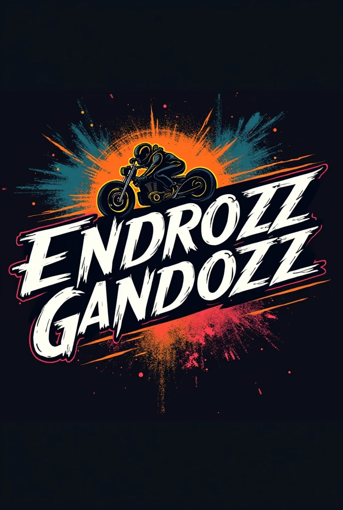Create Logo Text : Endrozz Gandozz, theme drag moto Racing thailand
