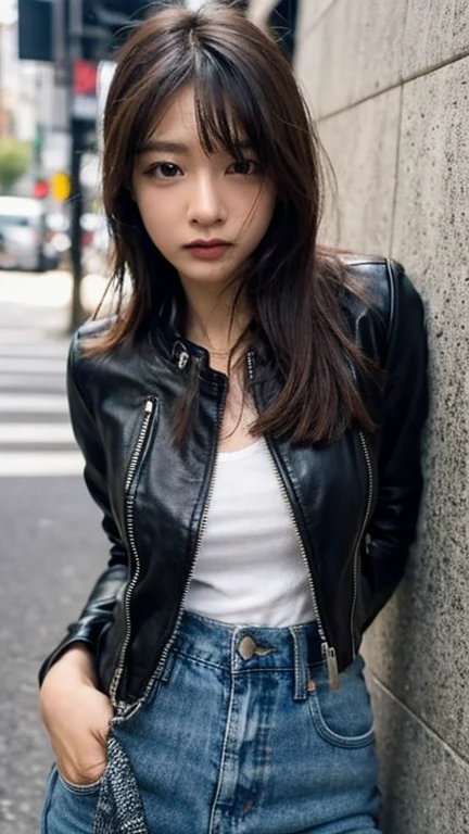 leather jacket、