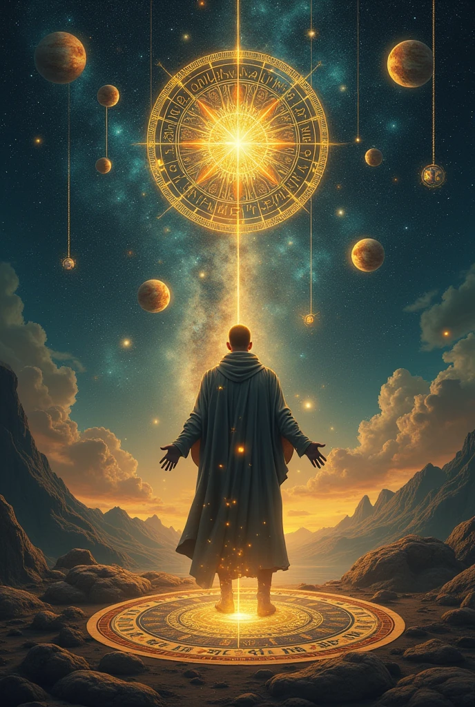 Genere une image montrant l'astrologie comme outils de réussite et écrire sur l'image "astrologie outils de réussite"