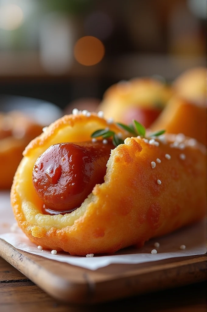 Hot dog fricadelle