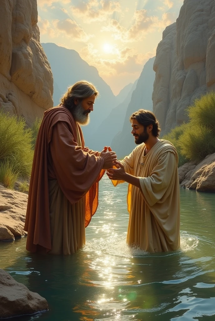 biblical history,
john the baptist baptizing priest
