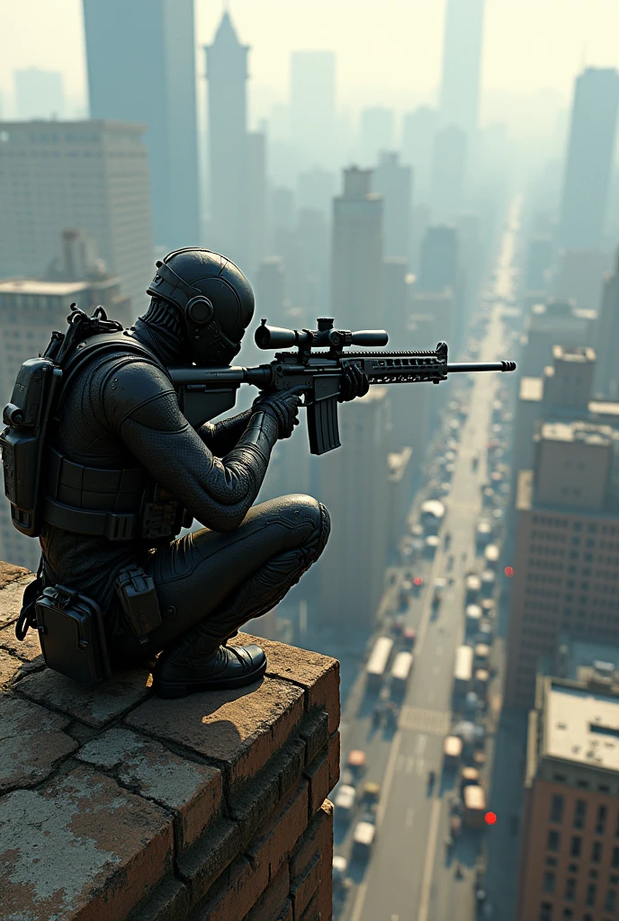 Give more detailing
The details be like a 🕷️ hold in a sniper top in a building and aim sum enemies
