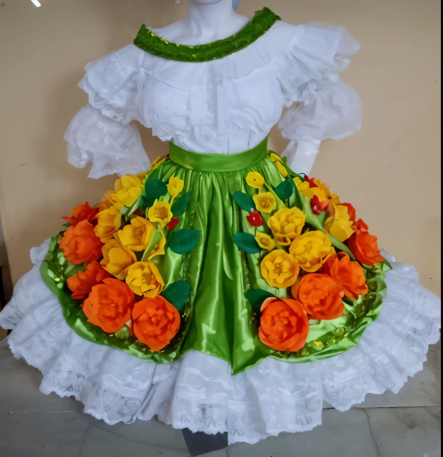 Orinoquia regions of Colombia, represented in a queen's dress