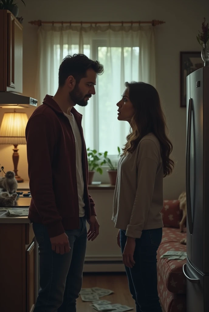 Husband and wife  has money problem 