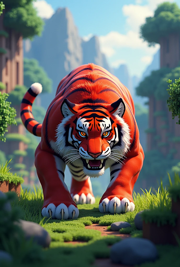 minecraft red tiger