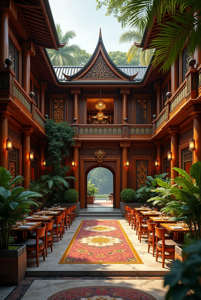 5 star hotel and restaurant with cultural heritage in Philippine element for lanyard : size 12 inches width 1.15 height