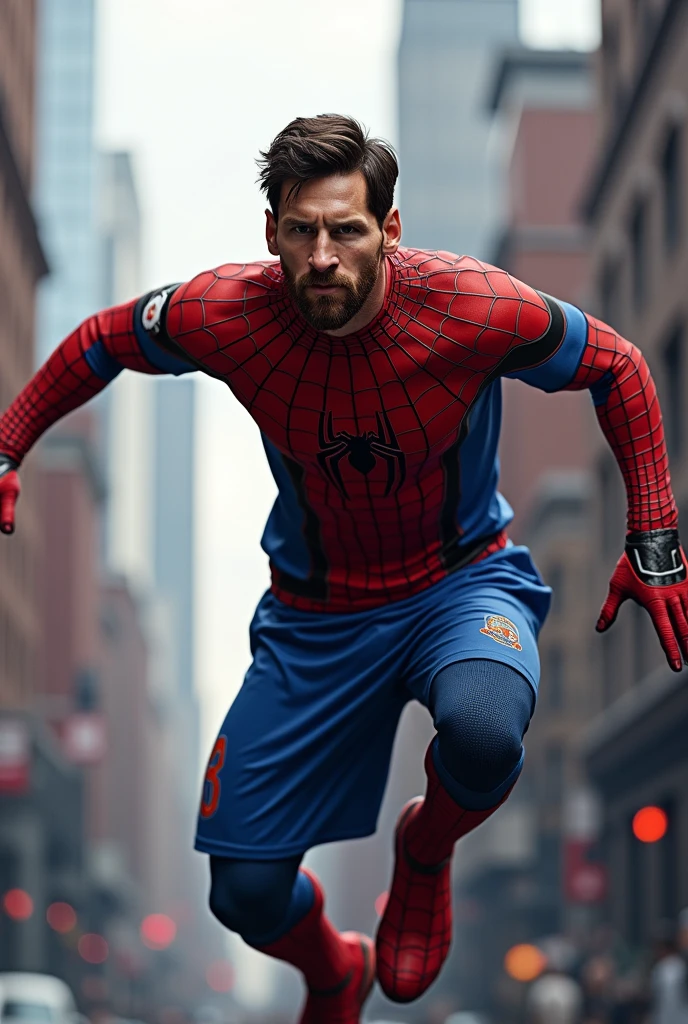 Messi as a spider-man 