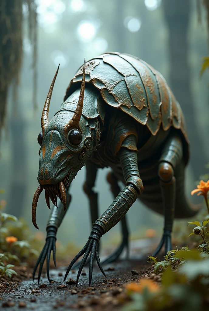 Fusion of armadillo and mantis