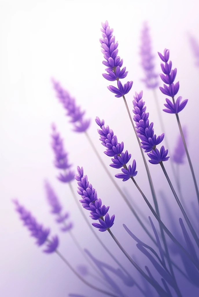 create an illustration with lavenders 