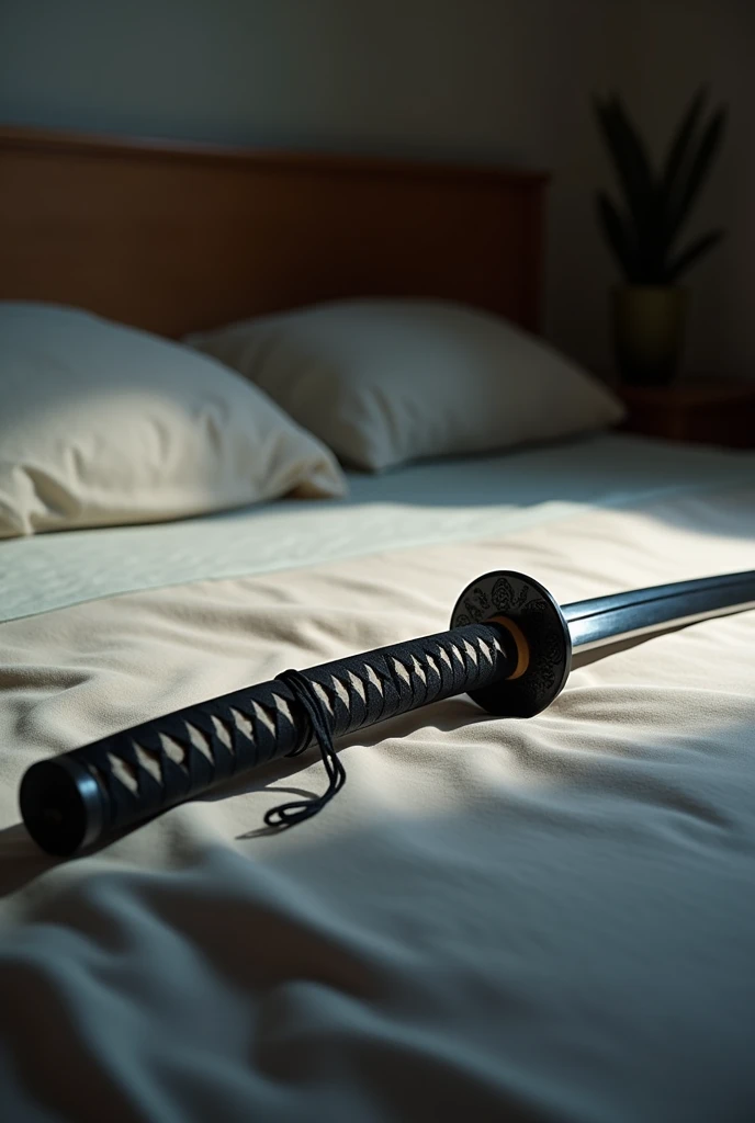 A katana on the bed, 真实感