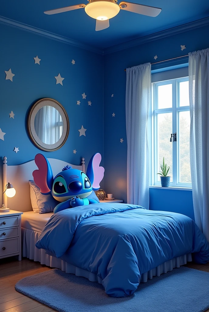 Bedroom color of blue stitch 