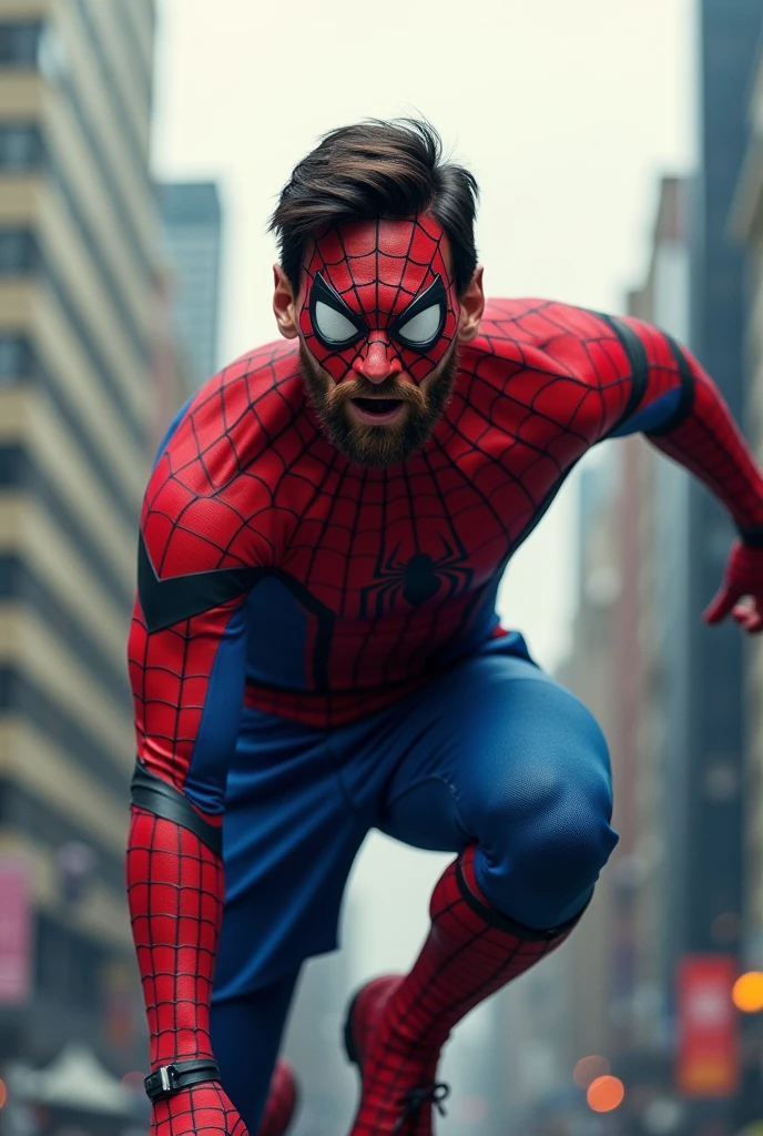 Messi as a spider-man