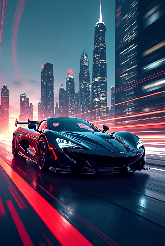 Make a car poster using graphic design
