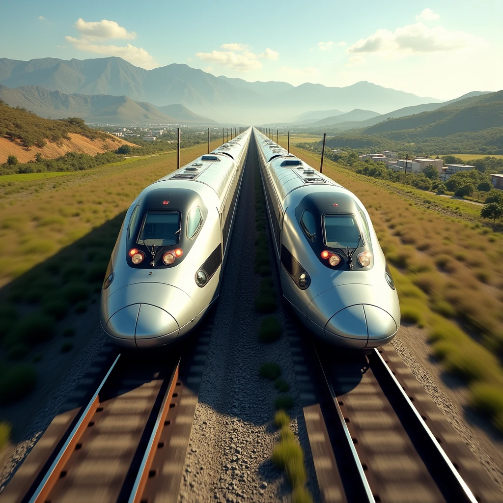 A train leaves Brasilia at a speed of 120km/h towards Sao Paulo, at the same time as another train leaves São Paulo 80km away/h towards Brasilia When the trains meet which one is closest to Brasilia?