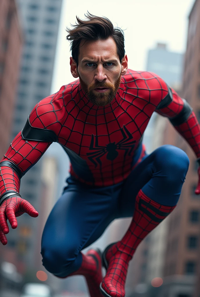 Messi as a spider-man