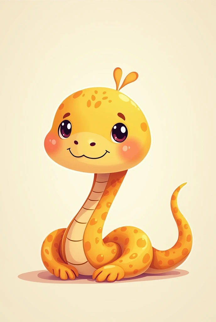 Makes a very cute cartoon pet, cute and easy to remember snake, This must be a pharmaceutical chemist, It must be very tender.