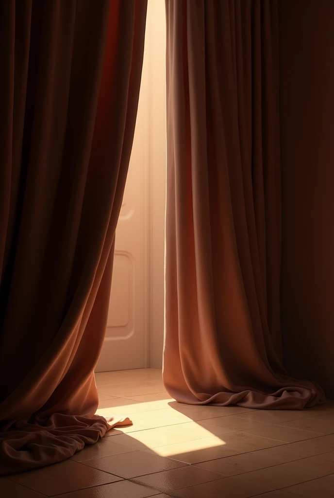 without person, no animals, chocolate curtain, illuminated place