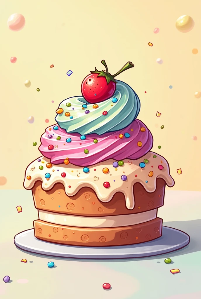 Cake stock background cartoon