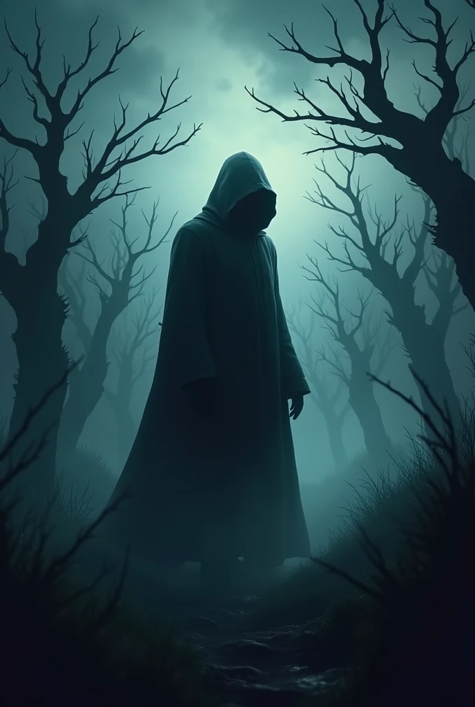 An image for a YouTube cover, the name is "Dark Tales" it's about a horror channel