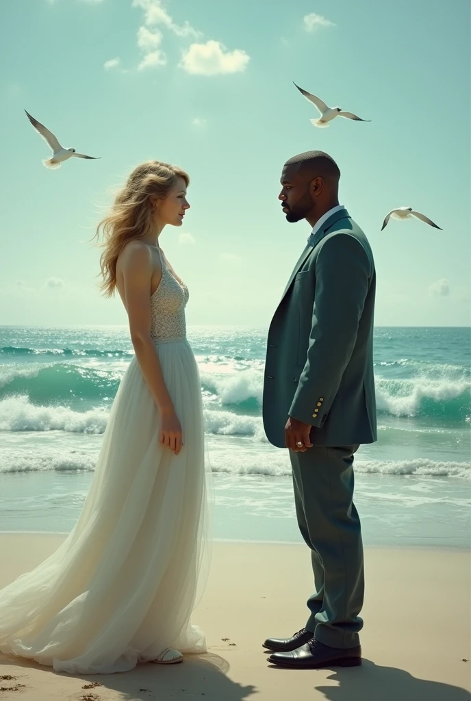 Taylor Swift y Kanye West en el mar