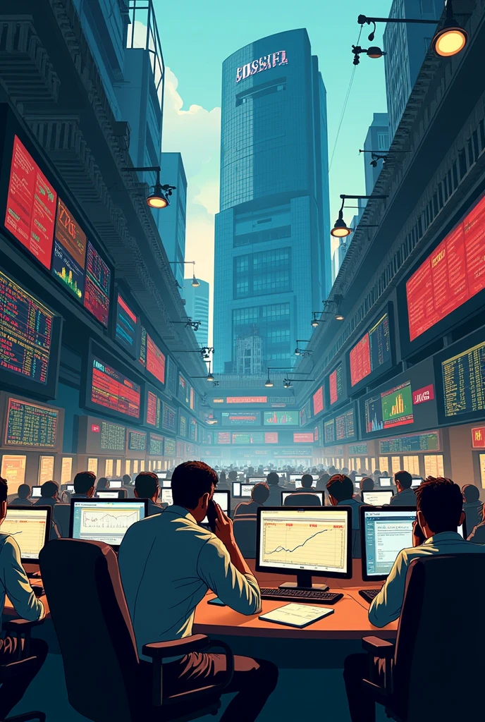 Share market on. Bse