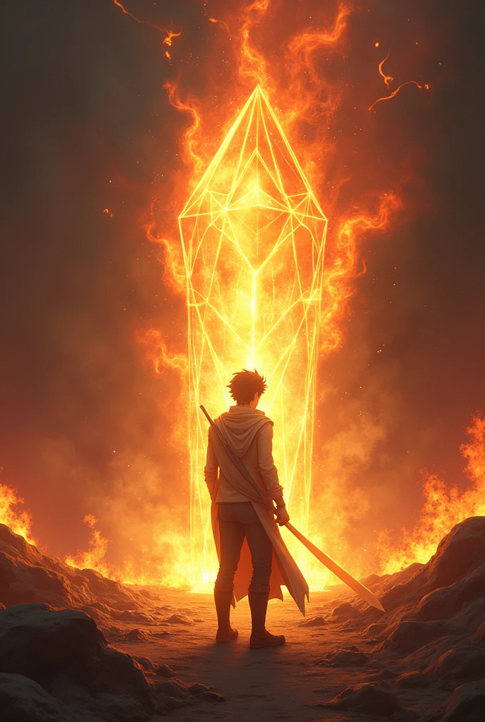 The stone shone even brighter, And suddenly, all the fire around Leo disappeared.