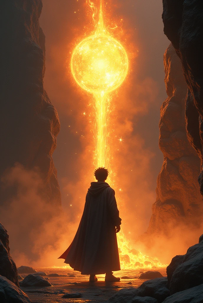 The stone shone even brighter, And suddenly, all the fire around Leo disappeared. The wizard smiled and nodded, knowing that Leo had made the right choice.